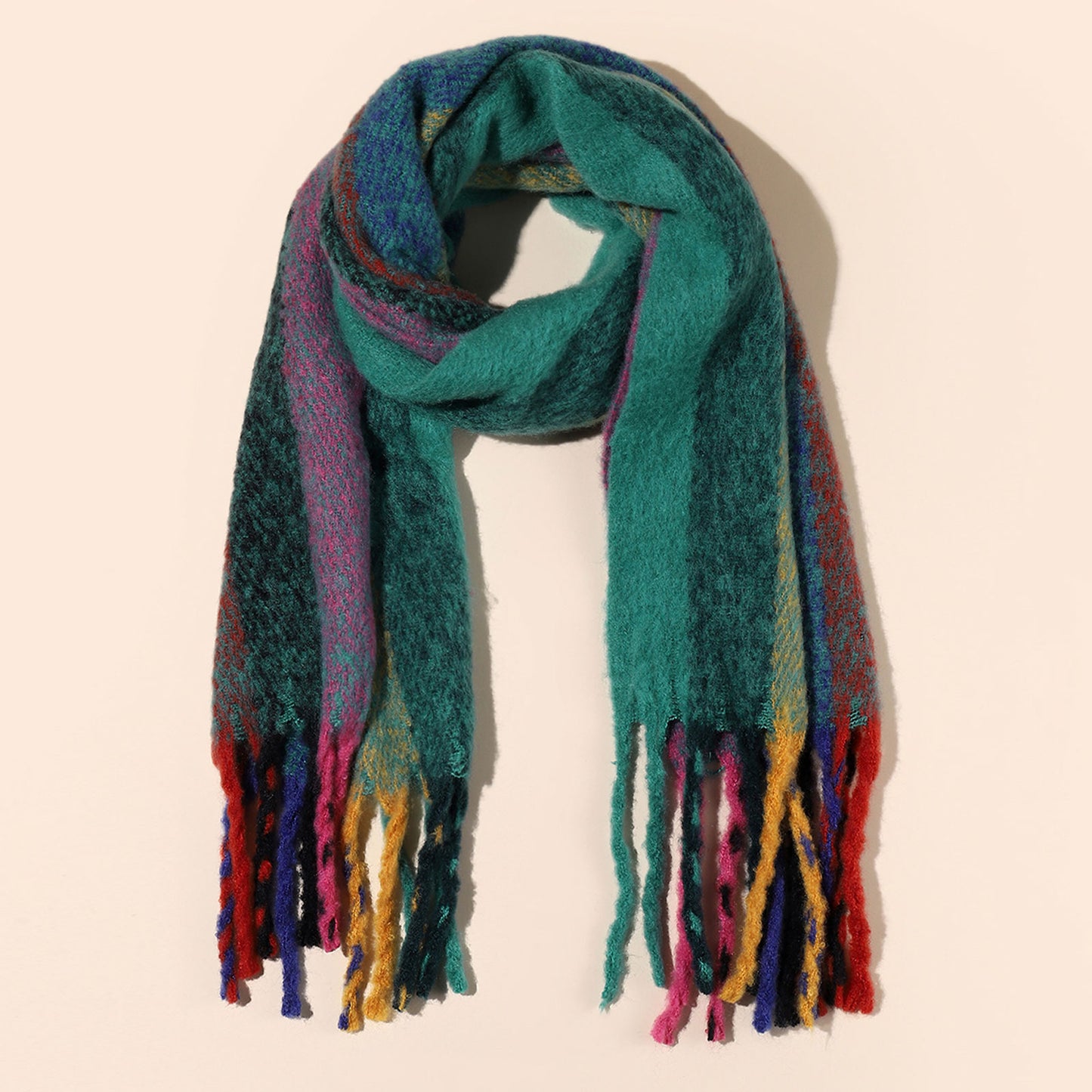 Temminc #2147-04 Women Winter Fashion Scarf,Colorful Soft Comfort Elegant Cold Weather Pashmina Shawl