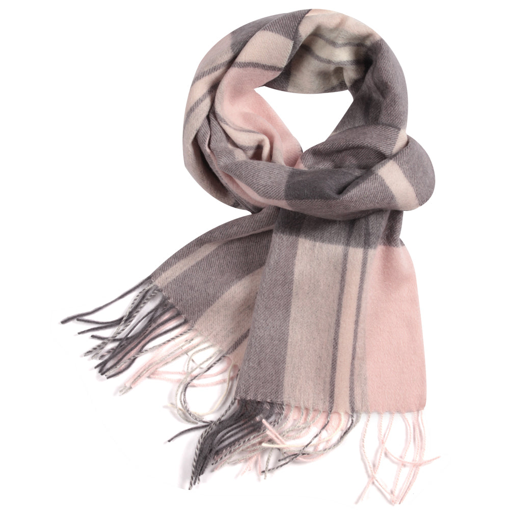 Temminc #1216102 Women Wool Plaid Winter Fashion Scarf ,70.9x11.8in