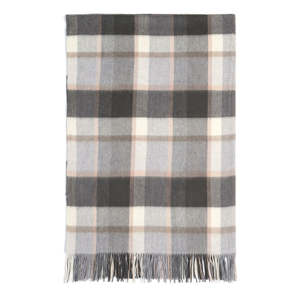 4666-02 Pure Wool Throw Blanket For Sofa,Bed&Car, Large 55x83 inches, 1.5 lbs,Classic Design With Storage bag