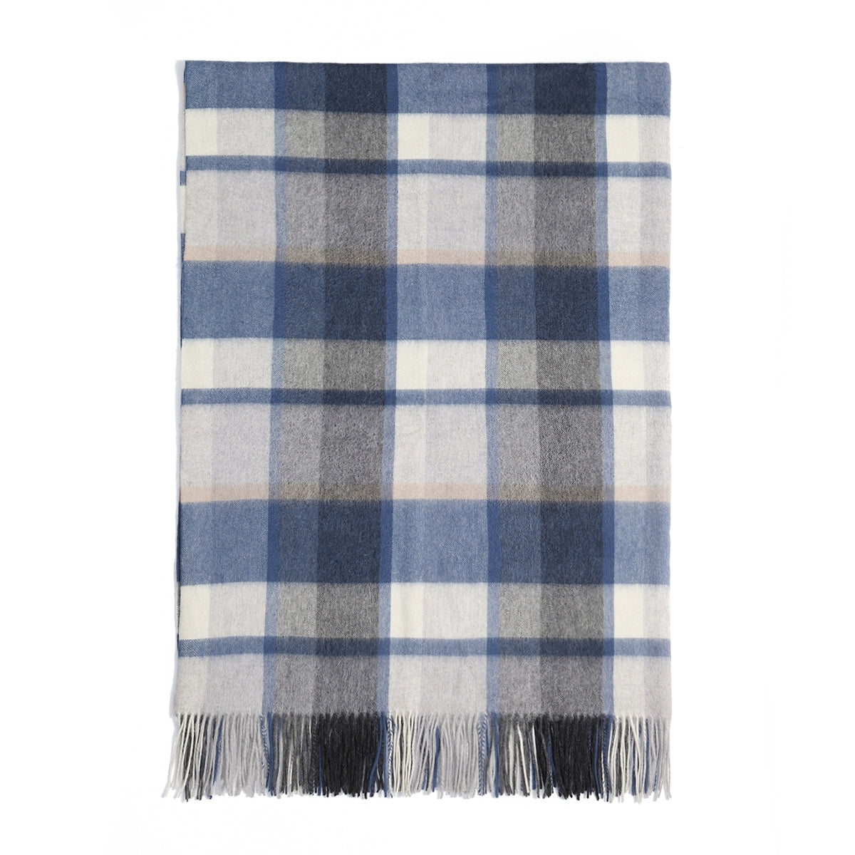4666-03 Pure Wool Throw Blanket For Sofa,Bed&Car, Large 55x83 inches, 1.5 lbs,Classic Design With Storage bag/TRAVEL SIZE