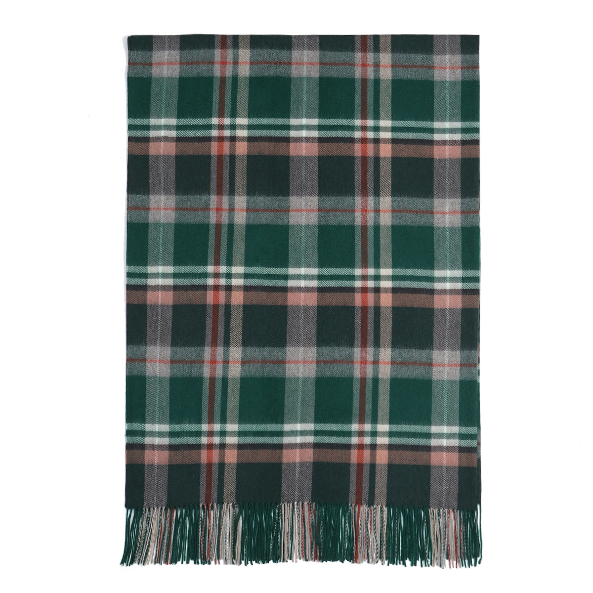 4666-07 Pure Wool Throw Blanket For Sofa,Bed&Car, Large 55x83 inches, 1.5 lbs,Classic Design With Storage bag
