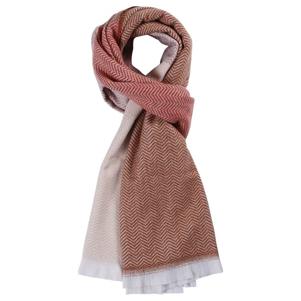 2040-06 Women's Long Classic Tassel Plaid Scarf, Chunky Winter/Fall Warm Scarf