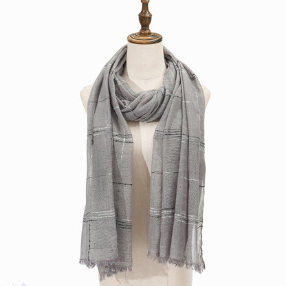 Scarf for Women Lightweight Breathable Solid Color Soft Long Fashion Scarves Sun-proof Shawls Wrap