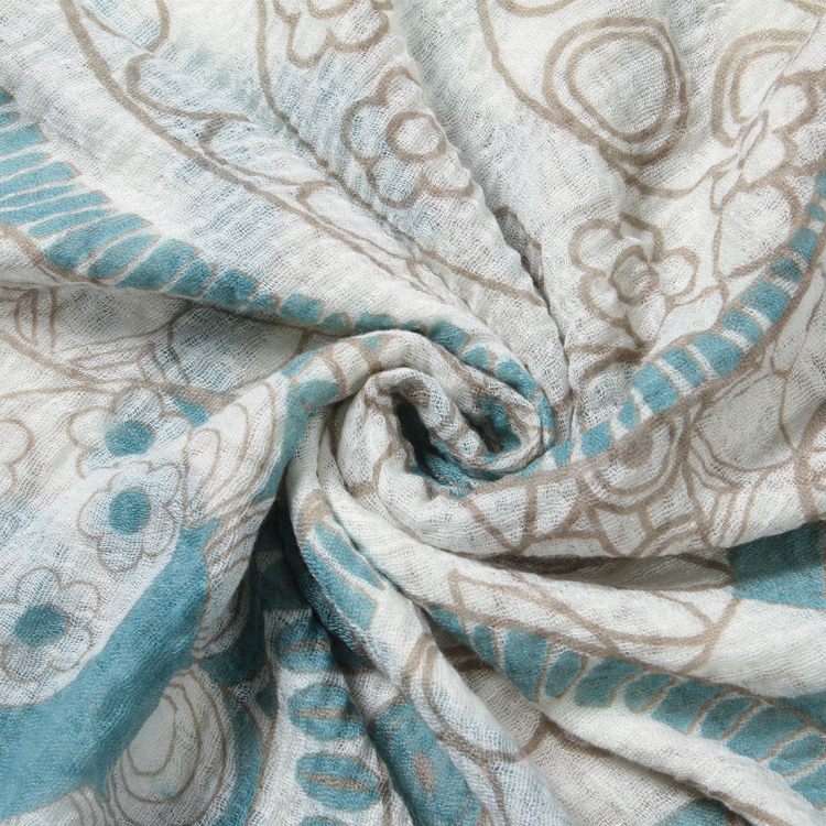 Scarfs for Women Lightweight Scarves Elegant Floral Geometric Pattern Summer Sheer Scarfs Shawls Wraps