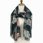 Scarfs for Women Lightweight Scarves Elegant Floral Geometric Pattern Summer Sheer Scarfs Shawls Wraps