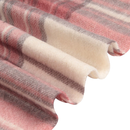 Temminc #1216105 Women Wool Plaid Winter Fashion Scarf ,70.9x11.8in