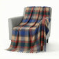 Pure Wool  Throw Blanket For Sofa,Bed&Car, Large 55x83 inches, Classic Design With Storage bag