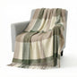 Pure Wool  Throw Blanket For Sofa,Bed&Car, Large 55x83 inches, Classic Design With Storage bag