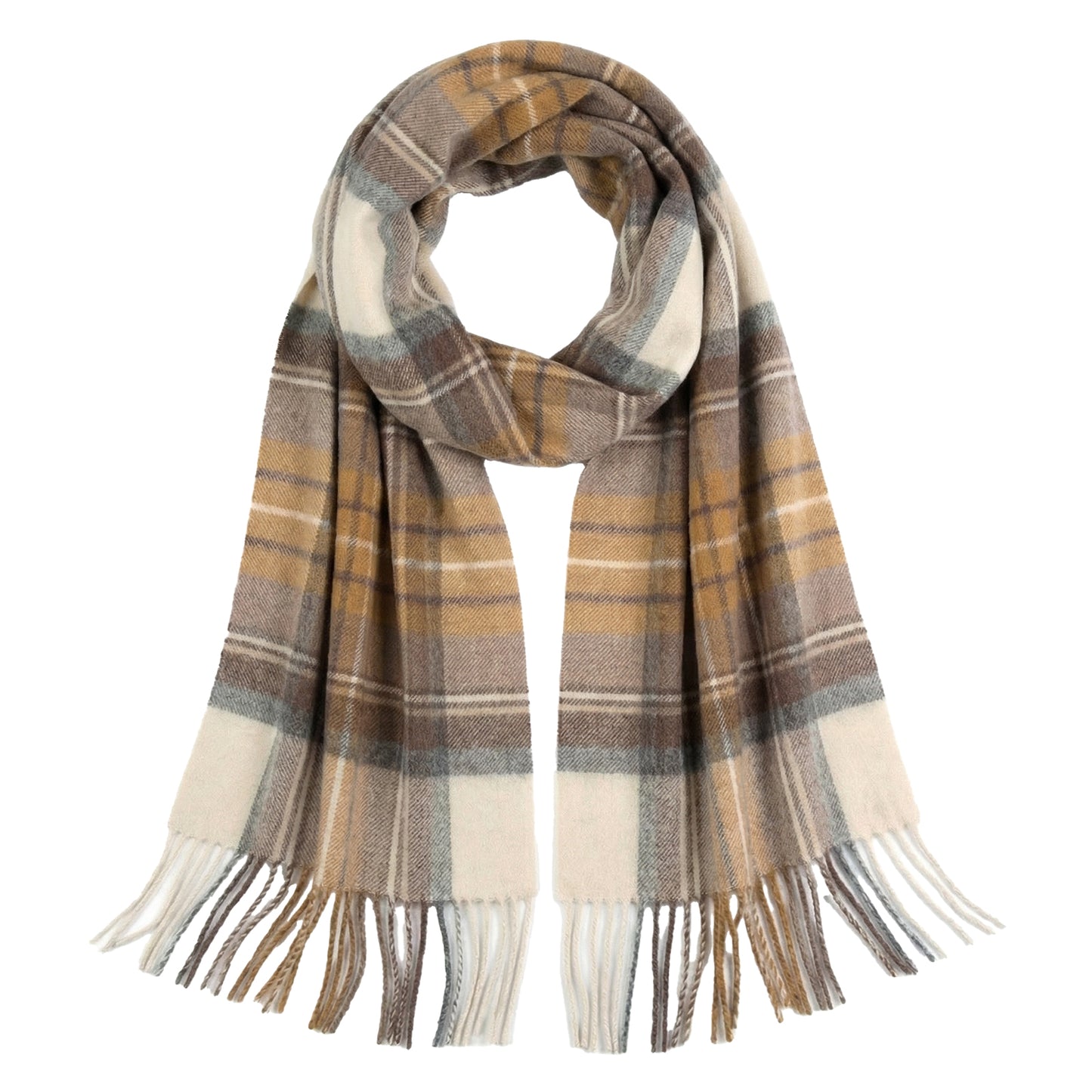 Pure Wool Scarf for Men & Women , Ultra Soft, Lightweight & Warm Luxurious Warm Cashmere Feel Travel Gift