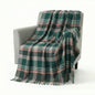 Pure Wool  Throw Blanket For Sofa,Bed&Car, Large 55x83 inches, Classic Design With Storage bag
