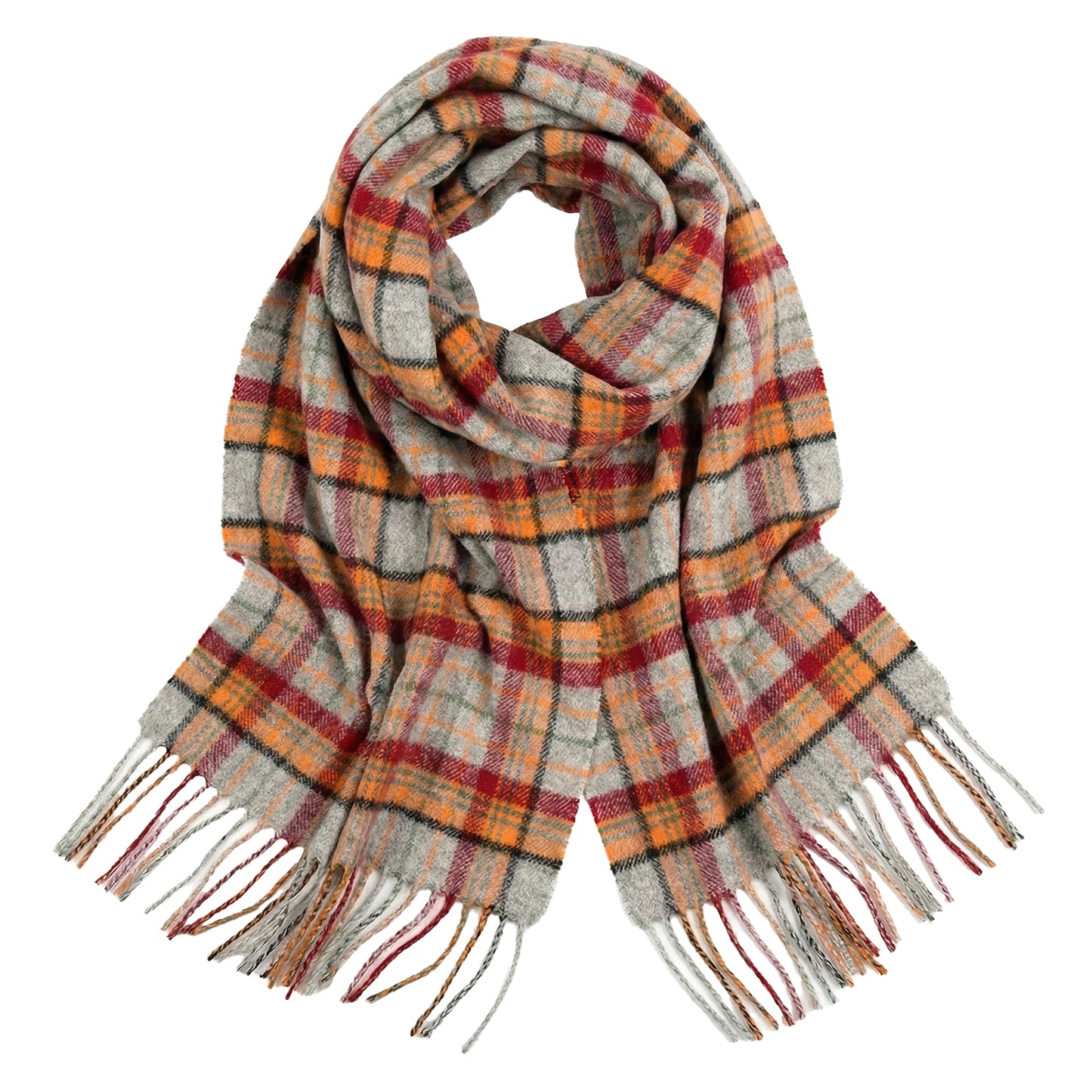 Pure Wool Scarf for Men & Women , Ultra Soft, Lightweight & Warm Luxurious Warm Cashmere Feel Travel Gift
