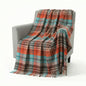 Pure Wool  Throw Blanket For Sofa,Bed&Car, Large 55x83 inches, Classic Design With Storage bag