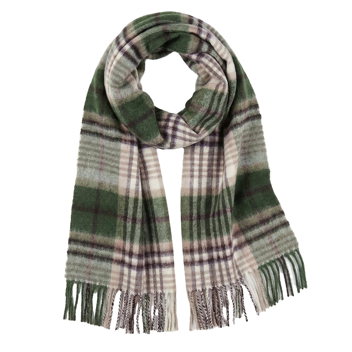 Pure Wool Scarf for Men & Women , Ultra Soft, Lightweight & Warm Luxurious Warm Cashmere Feel Travel Gift