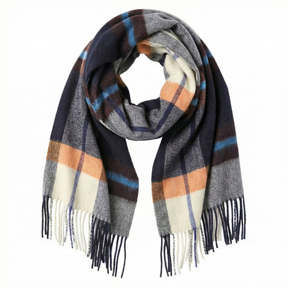 Pure Wool Scarf for Men & Women , Ultra Soft, Lightweight & Warm Luxurious Warm Cashmere Feel Travel Gift