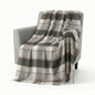 Pure Wool  Throw Blanket For Sofa,Bed&Car, Large 55x83 inches, Classic Design With Storage bag