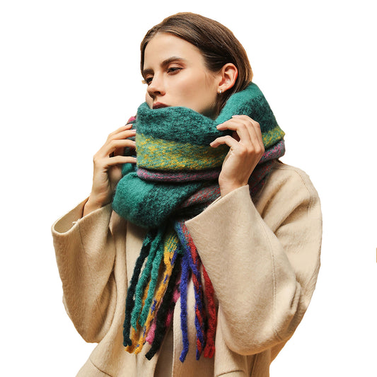 Temminc #2147-04 Women Winter Fashion Scarf,Colorful Soft Comfort Elegant Cold Weather Pashmina Shawl