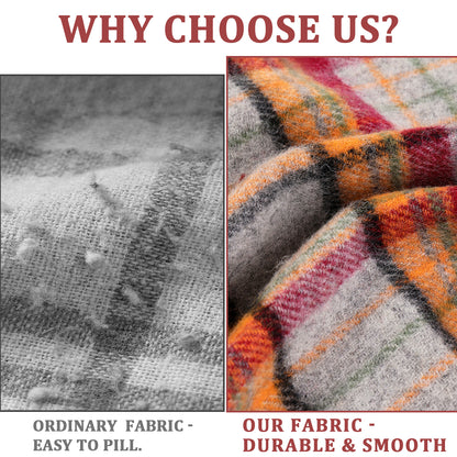 Pure Wool Scarf for Men & Women , Ultra Soft, Lightweight & Warm Luxurious Warm Cashmere Feel Travel Gift