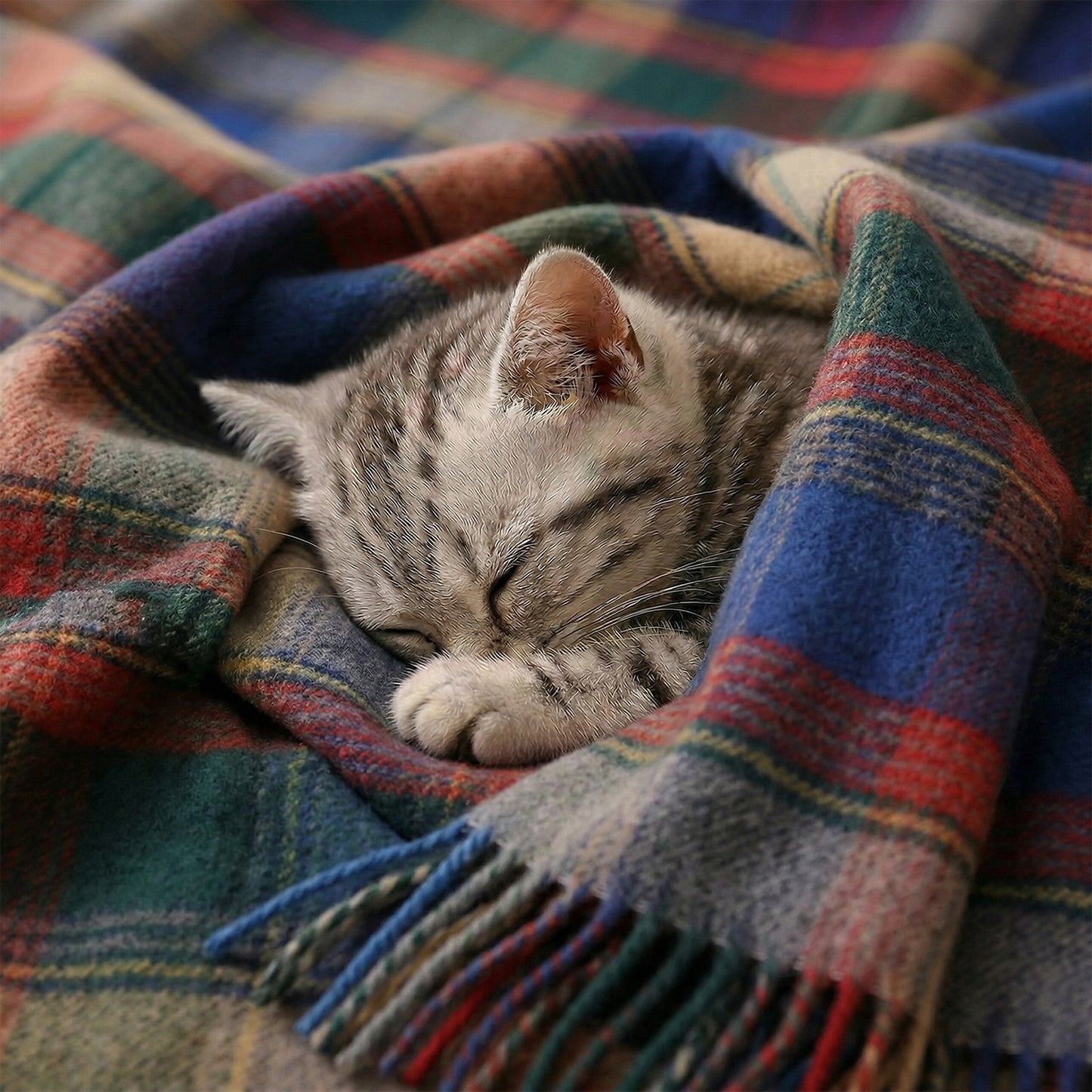 Pure Wool  Throw Blanket For Sofa,Bed&Car, Large 55x83 inches, Classic Design With Storage bag