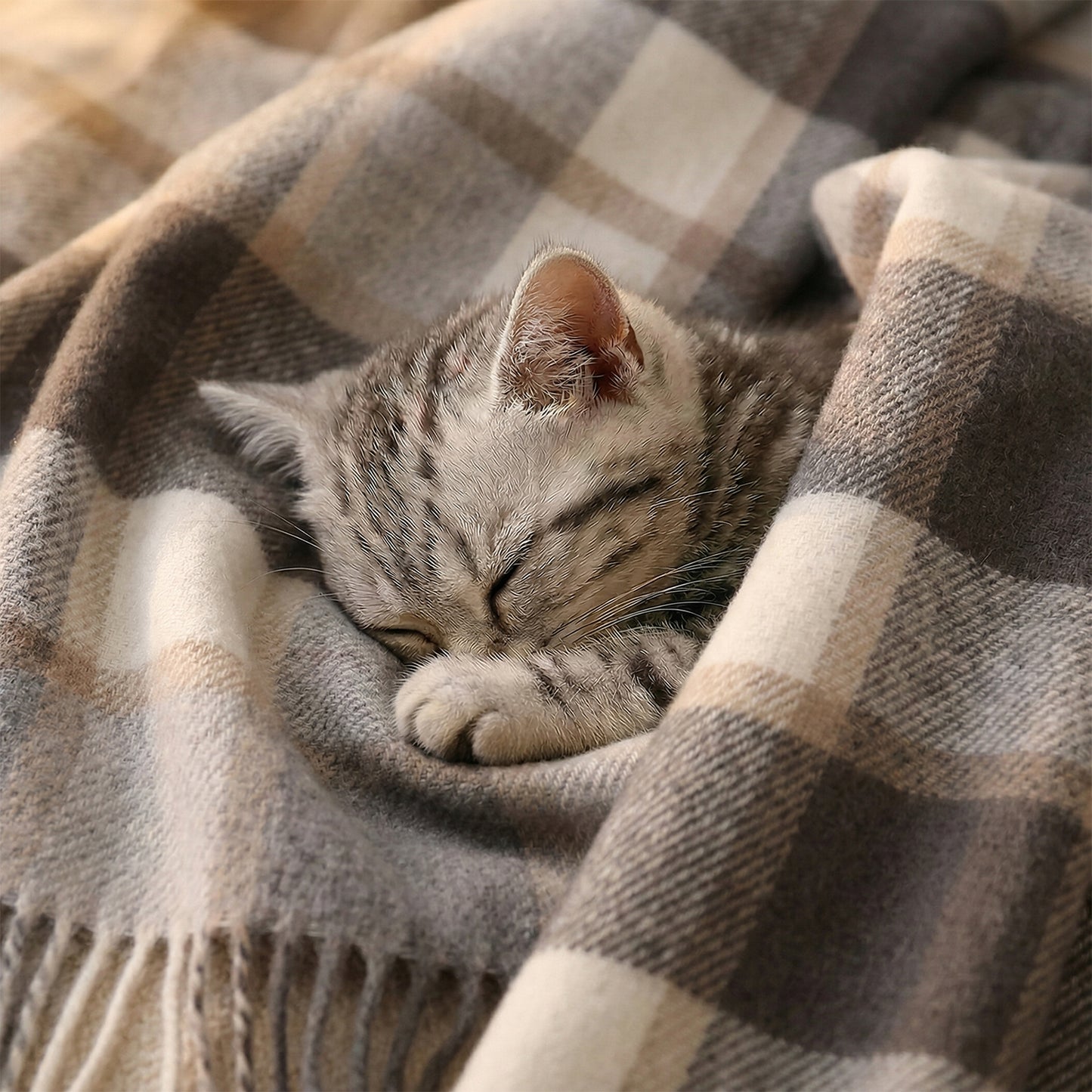 Pure Wool  Throw Blanket For Sofa,Bed&Car, Large 55x83 inches, Classic Design With Storage bag