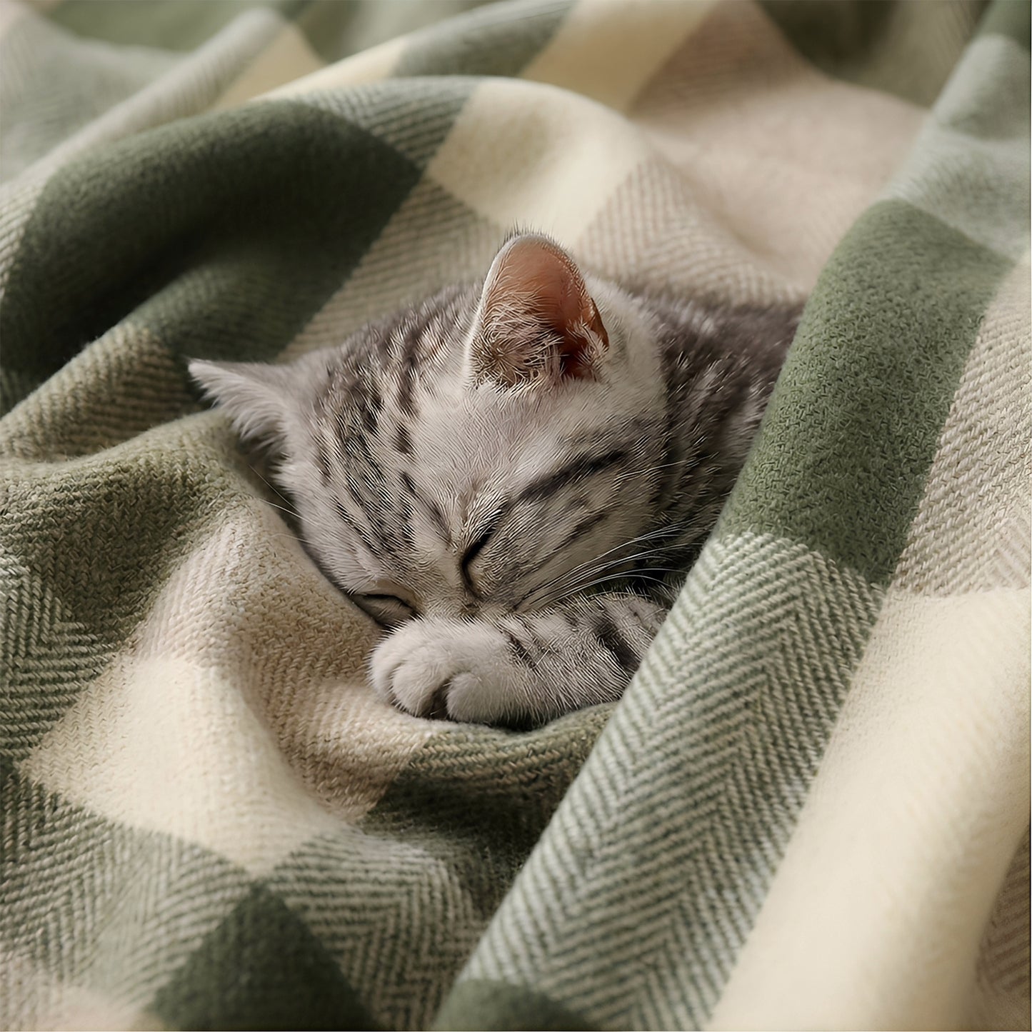 Pure Wool  Throw Blanket For Sofa,Bed&Car, Large 55x83 inches, Classic Design With Storage bag