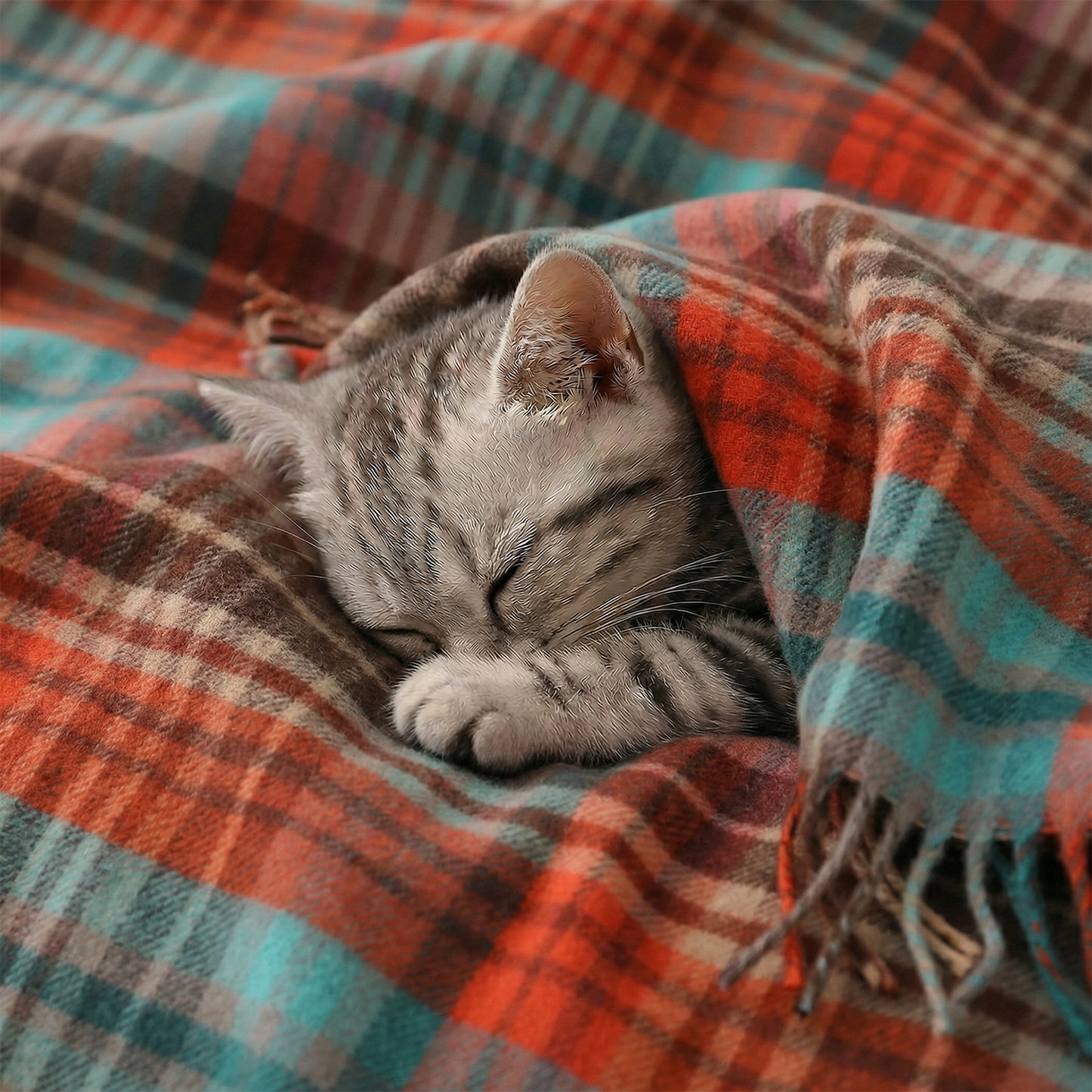 Pure Wool  Throw Blanket For Sofa,Bed&Car, Large 55x83 inches, Classic Design With Storage bag