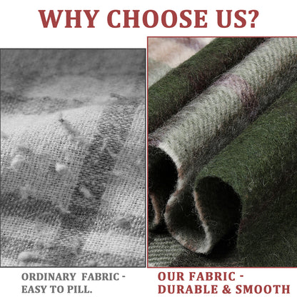 Pure Wool Scarf for Men & Women , Ultra Soft, Lightweight & Warm Luxurious Warm Cashmere Feel Travel Gift