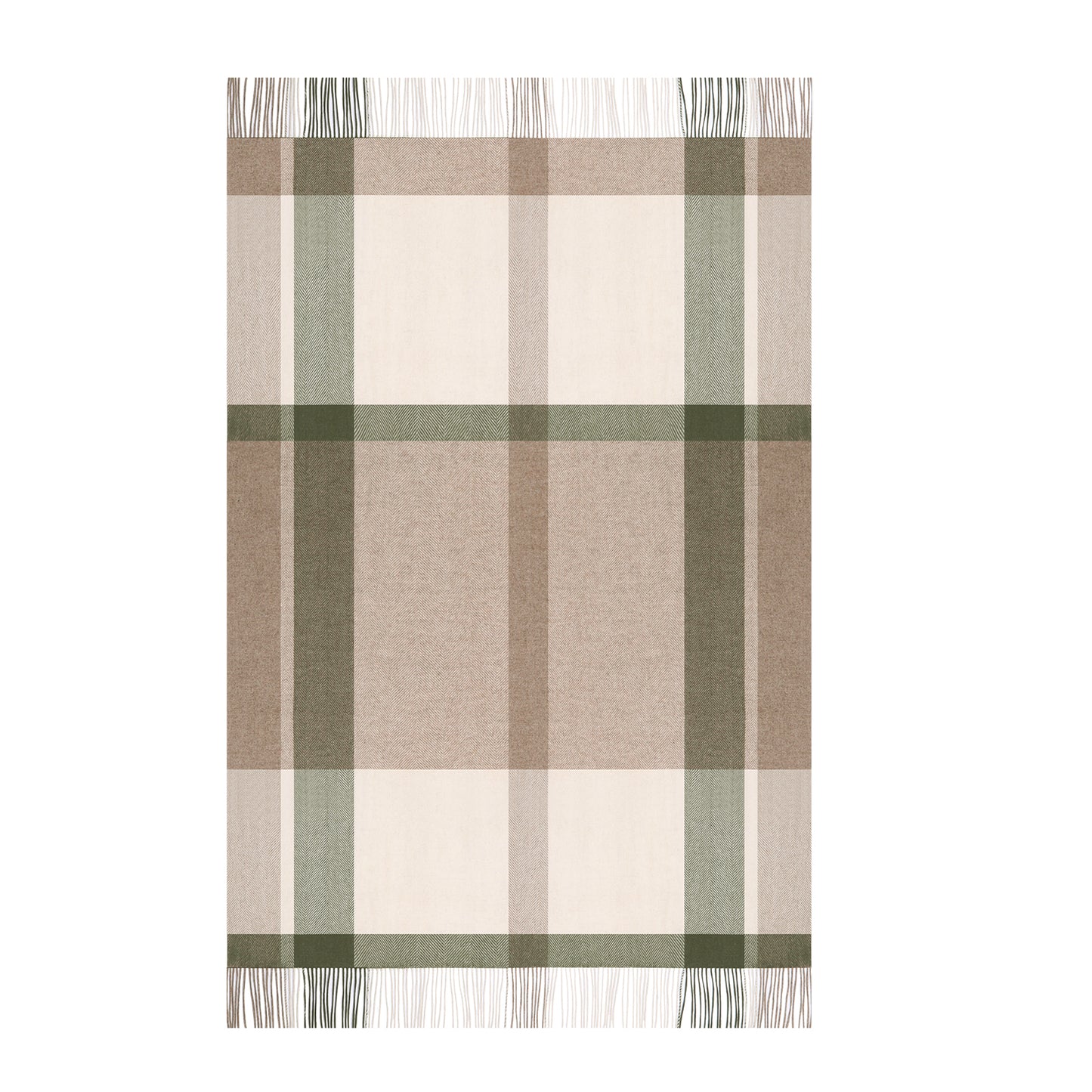 Pure Wool  Throw Blanket For Sofa,Bed&Car, Large 55x83 inches, Classic Design With Storage bag