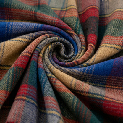 Pure Wool  Throw Blanket For Sofa,Bed&Car, Large 55x83 inches, Classic Design With Storage bag