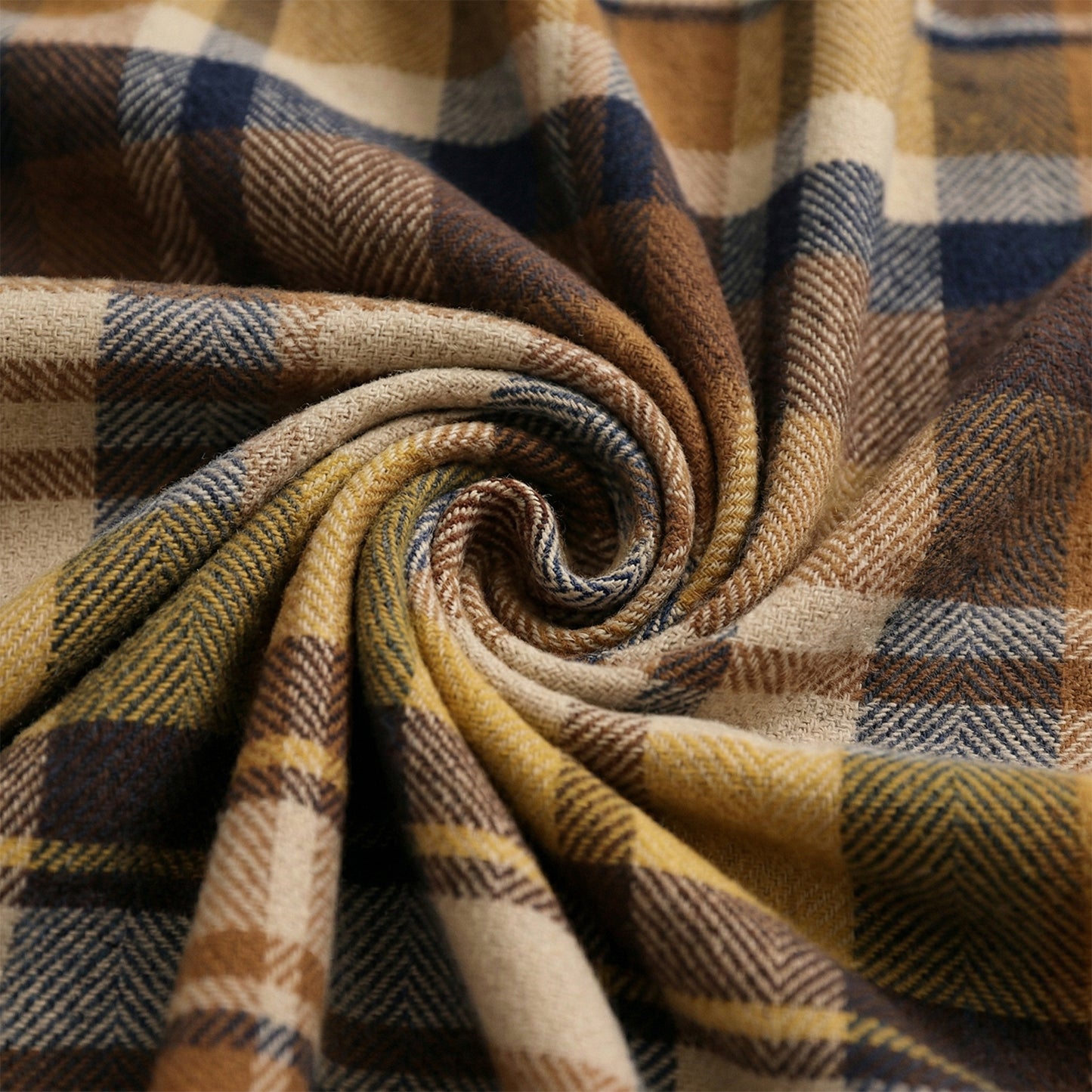 Pure Wool  Throw Blanket For Sofa,Bed&Car, Large 55x83 inches, Classic Design With Storage bag