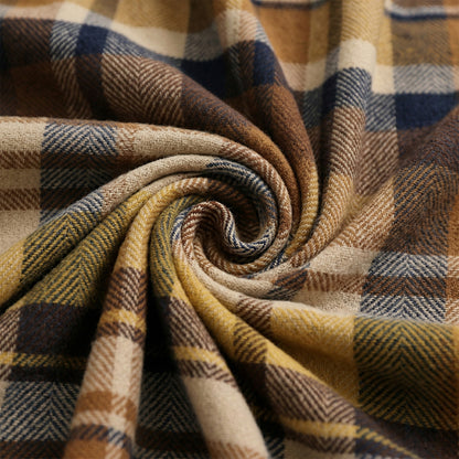 Pure Wool  Throw Blanket For Sofa,Bed&Car, Large 55x83 inches, Classic Design With Storage bag