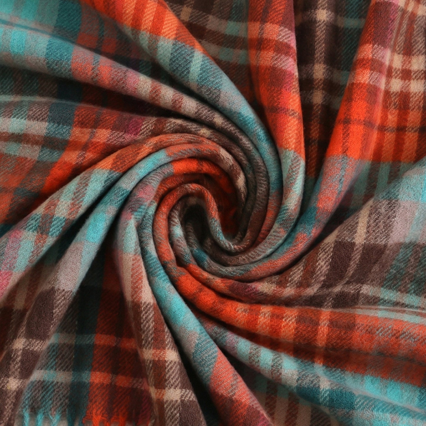 Pure Wool  Throw Blanket For Sofa,Bed&Car, Large 55x83 inches, Classic Design With Storage bag