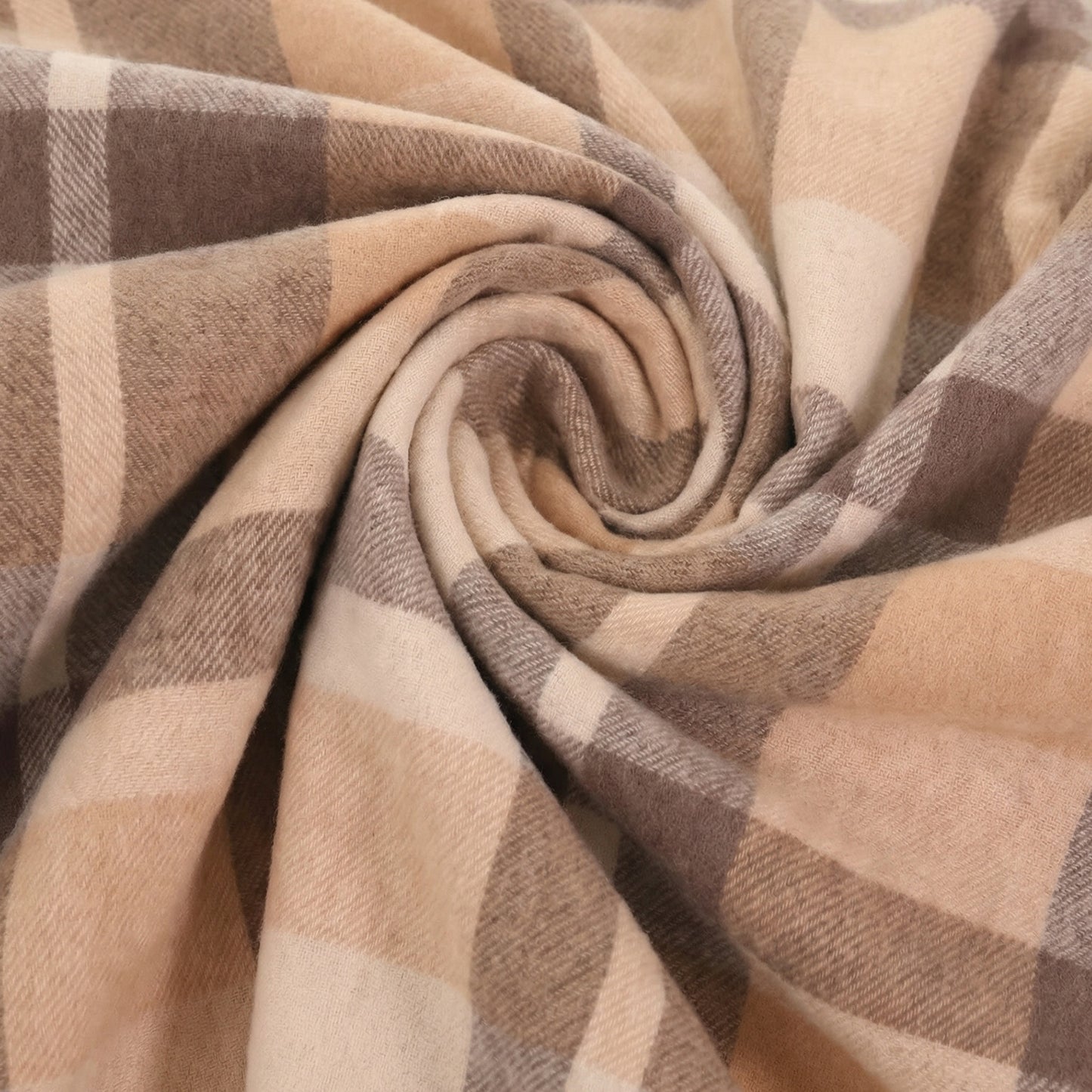 Pure Wool  Throw Blanket For Sofa,Bed&Car, Large 55x83 inches, Classic Design With Storage bag