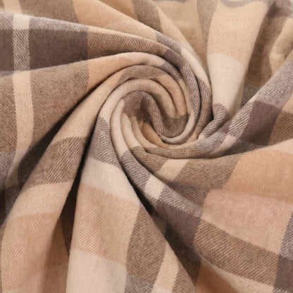 Pure Wool  Throw Blanket For Sofa,Bed&Car, Large 55x83 inches, Classic Design With Storage bag