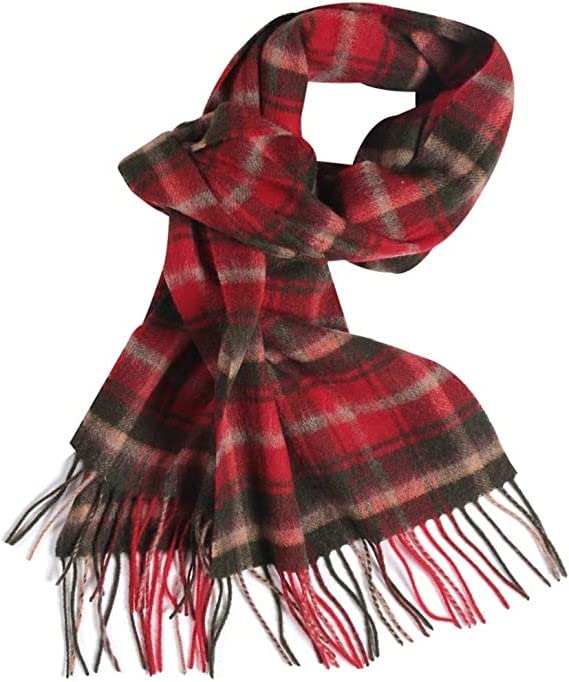 Temminc #12161-06 Women Wool Plaid Winter Fashion Scarf ,70.9x11.8in