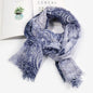 Scarfs for Women Lightweight Scarves Elegant Floral Geometric Pattern Summer Sheer Scarfs Shawls Wraps