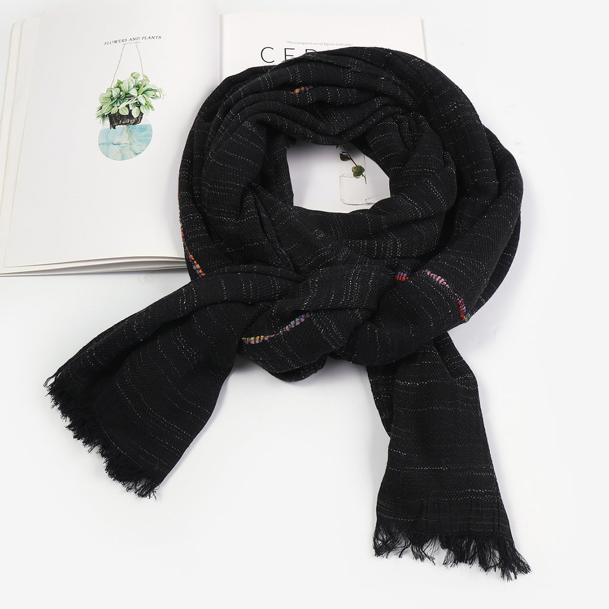 Scarf for Women Lightweight Breathable Solid Color Soft Long Fashion Scarves Sun-proof Shawls Wrap