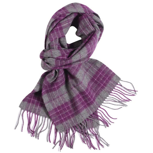 Temminc #12161-08 Women Wool Plaid Winter Fashion Scarf ,70.8x11.8in