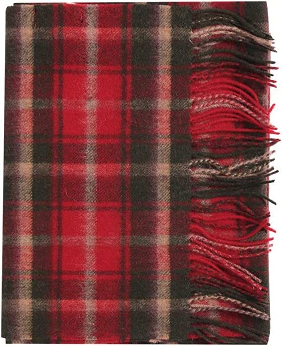 Temminc #12161-06 Women Wool Plaid Winter Fashion Scarf ,70.9x11.8in