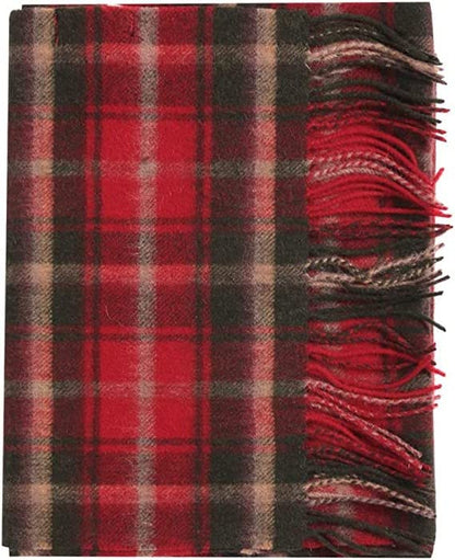 Temminc #12161-06 Women Wool Plaid Winter Fashion Scarf ,70.9x11.8in
