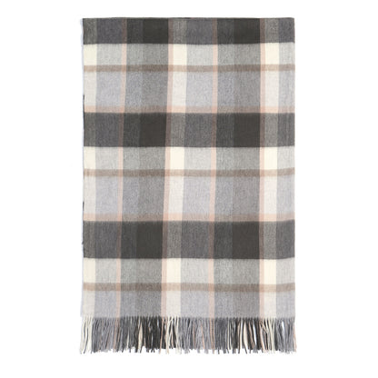 Pure Wool  Throw Blanket For Sofa,Bed&Car, Large 55x83 inches, Classic Design With Storage bag