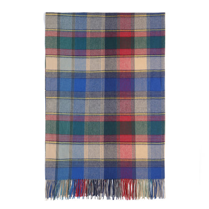 Pure Wool  Throw Blanket For Sofa,Bed&Car, Large 55x83 inches, Classic Design With Storage bag