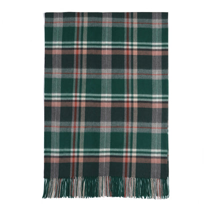 Pure Wool  Throw Blanket For Sofa,Bed&Car, Large 55x83 inches, Classic Design With Storage bag