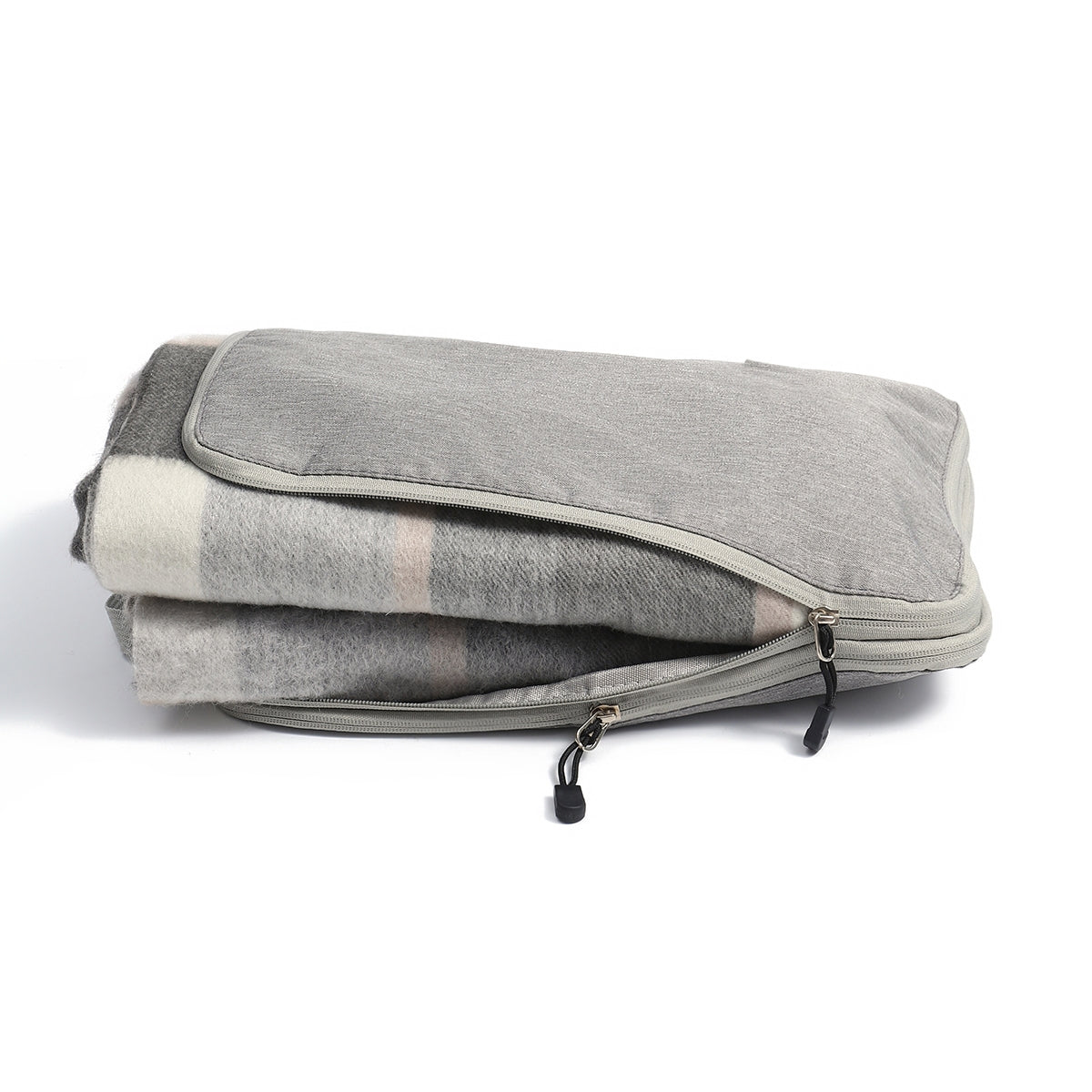 4666-02 Pure Wool  Throw Blanket For Sofa,Bed&Car, Large 55x83 inches, 1.5 lbs,Classic Design With Storage bag