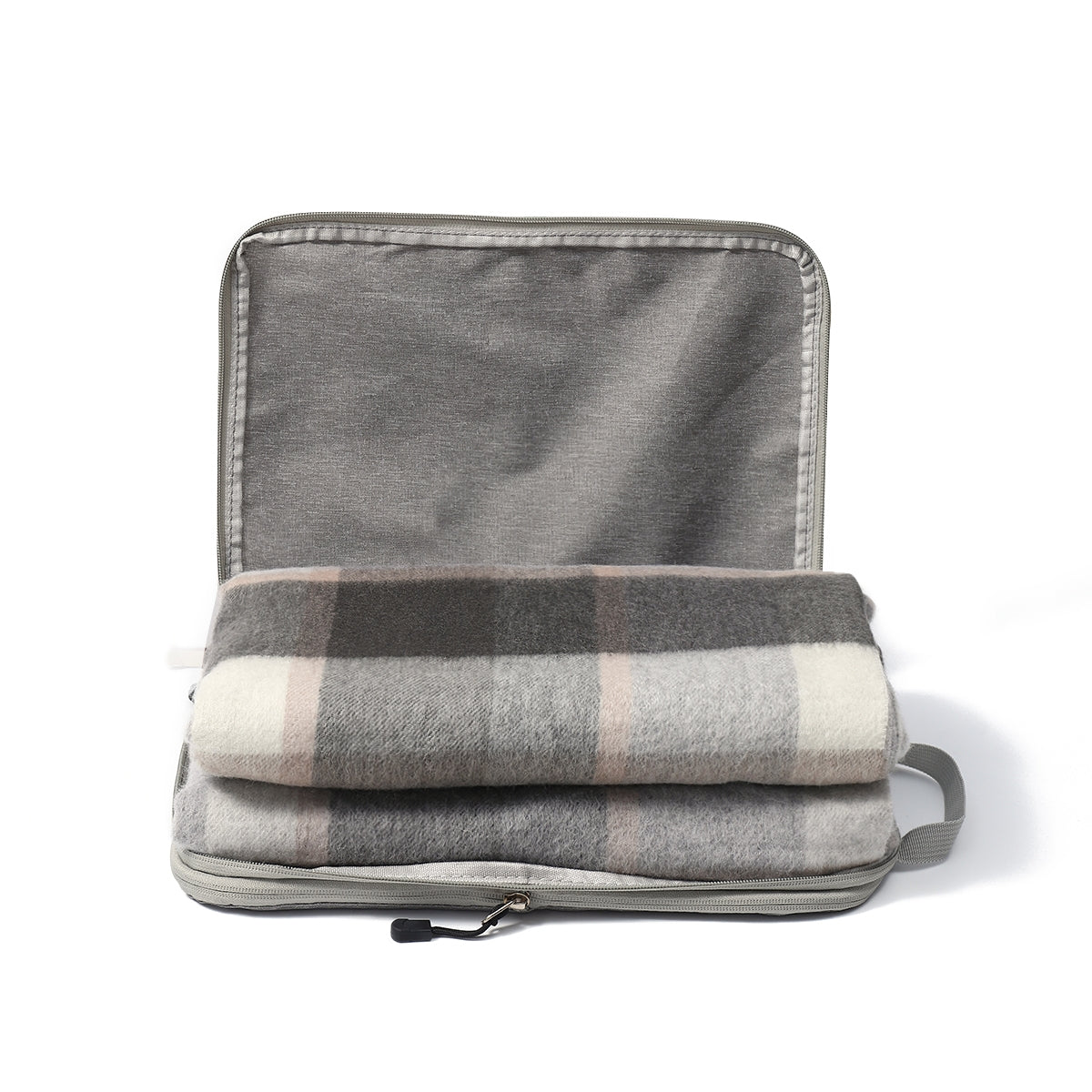 4666-02 Pure Wool  Throw Blanket For Sofa,Bed&Car, Large 55x83 inches, 1.5 lbs,Classic Design With Storage bag