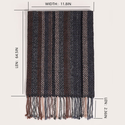 Lightweight Printed Wool Scarf for Women – 2-Style Collection