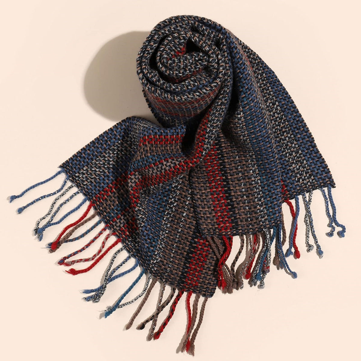 Lightweight Printed Wool Scarf for Women – 2-Style Collection
