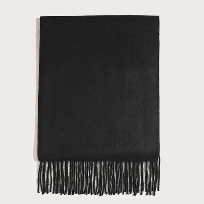 Temminc #886414 Women/Men Cashmere Solid Plaid Winter Fashion Scarf ,70.9x11.8in