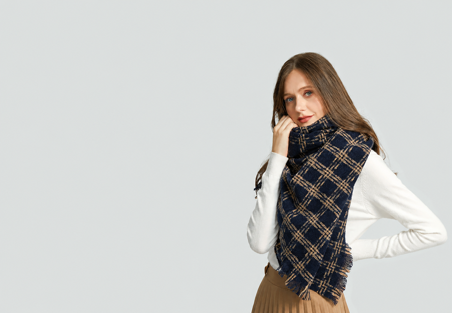 WAMSOFT cashmere and wool scarf collection